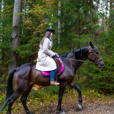 Занятие верховой ездой в Москве