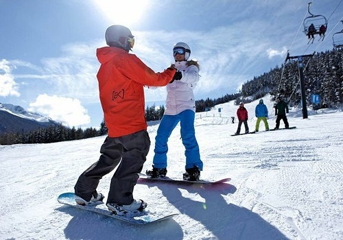 Занятие на Сноуборде в Москве