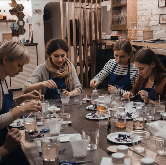 Мастер-класс по созданию свечей в Москве