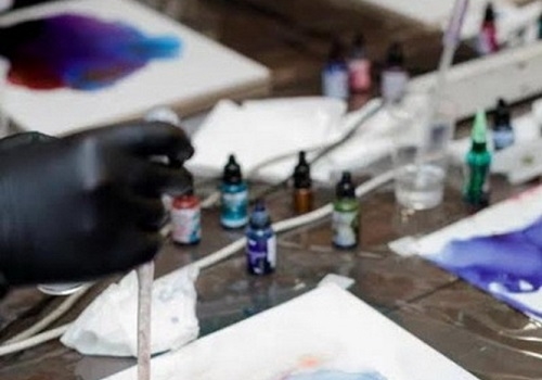 Мастер-класс картина алкогольными чернилами в Москве