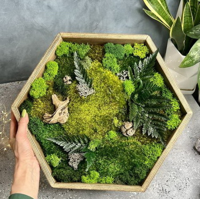 Мастер-класс по изготовлению Панно со мхом в Москве