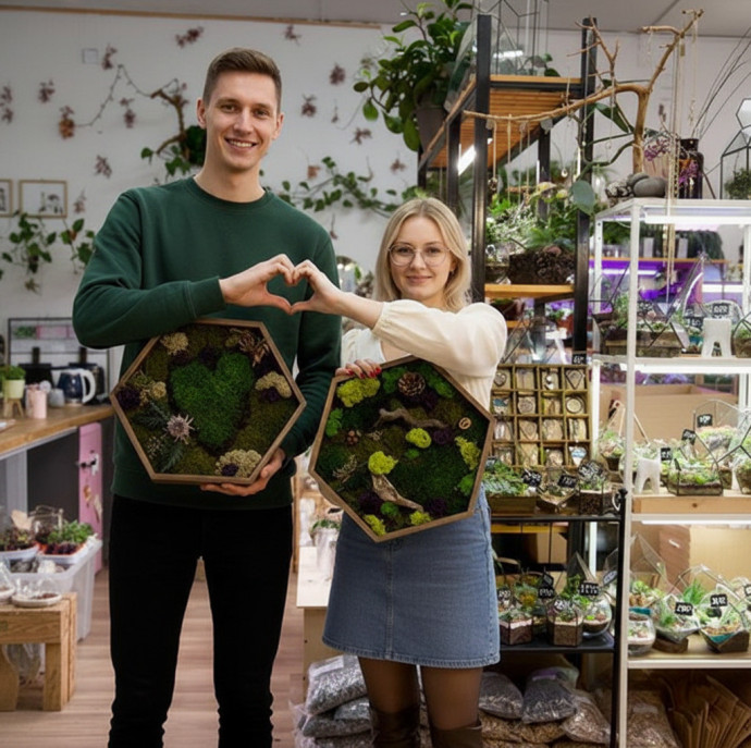 Мастер-класс по изготовлению Панно со мхом в Москве