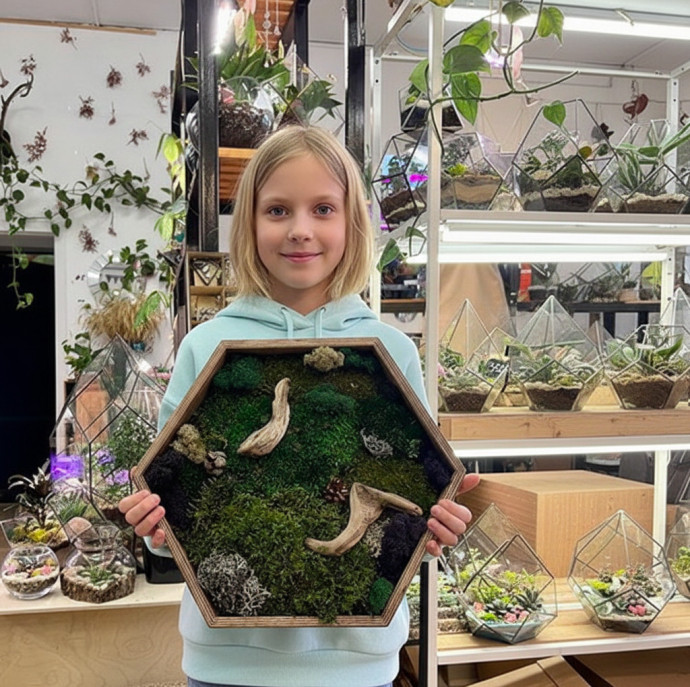 Мастер-класс по изготовлению Панно со мхом в Москве