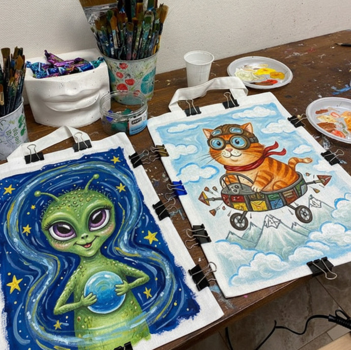 Мастер-класс Роспись одежды в Москве