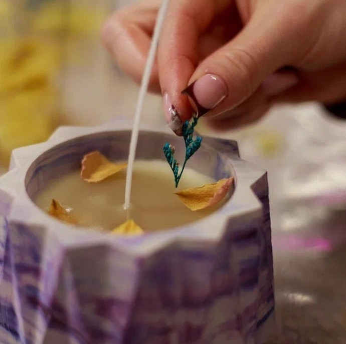 Мастер-класс по созданию соевых аромасвечей в гипсовых кашпо в Москве