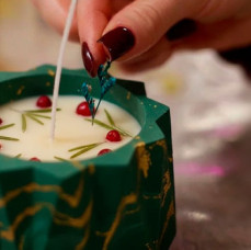 Мастер-класс по созданию соевых аромасвечей в гипсовых кашпо в Москве