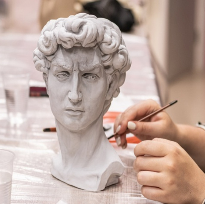 Мастер-класс по росписи гипсовых кашпо в Москве