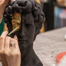 Мастер-класс по росписи гипсовых кашпо в Москве