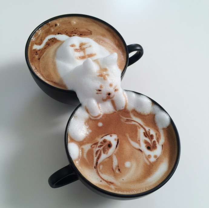 Рисование на капучино в Москве