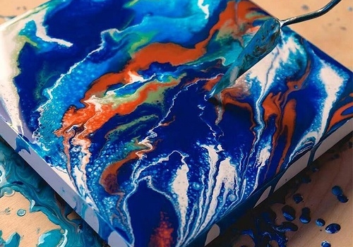 Мастер-класс по флюид арту в Москве