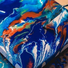 Мастер-класс по флюид арту в Москве