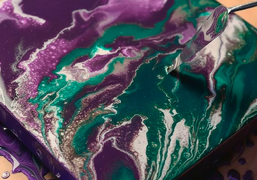 Мастер-класс по флюид арту в Москве