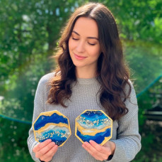 Мастер-класс Рисование эпоксидной смолой Resin Art в Москве