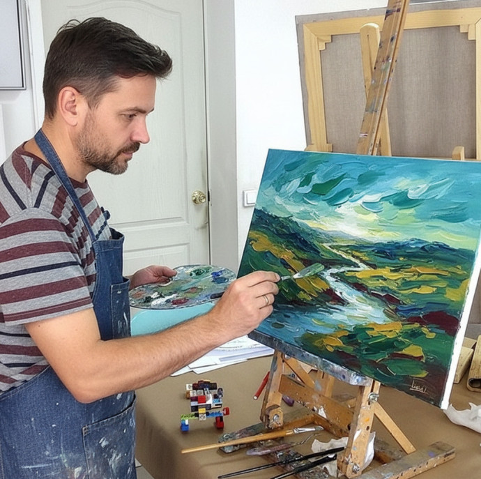 Мастер-класс по масляной живописи и акрилу в Москве