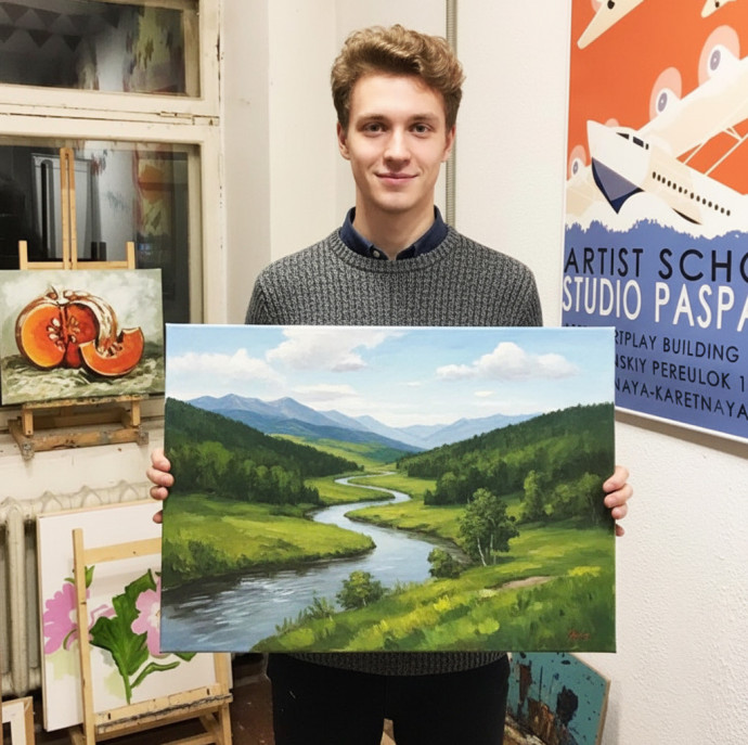 Мастер-класс по масляной живописи и акрилу в Москве