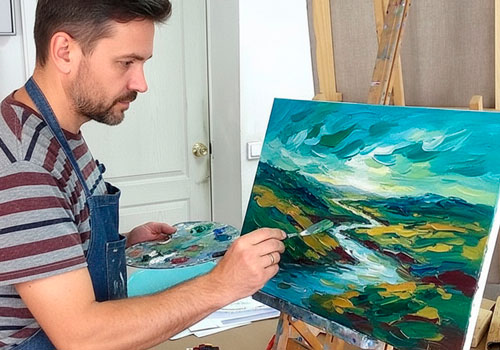 Мастер-класс по масляной живописи и акрилу в Москве