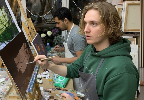 Три пробных занятия курсов по живописи в Москве