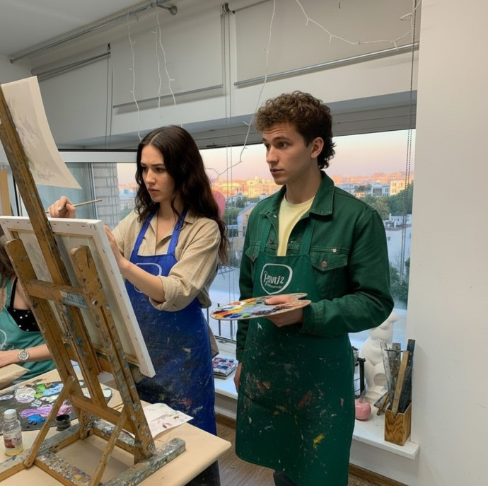 Три пробных занятия курсов по живописи в Москве