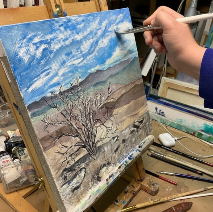 Три пробных занятия курсов по живописи в Москве