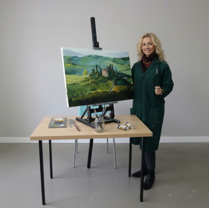 Три пробных занятия курсов по живописи в Москве