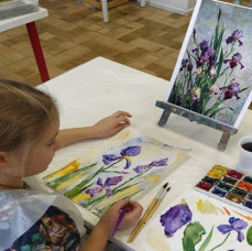 Детский мастер-класс по рисованию акварелью в Москве