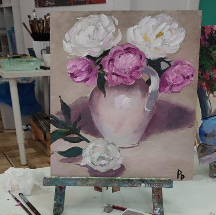 Рисование картины на холсте в Москве в Москве