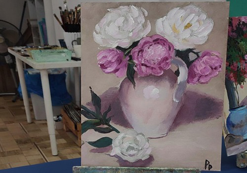 Рисование картины на холсте в Москве в Москве