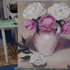 Рисование картины на холсте в Москве в Москве