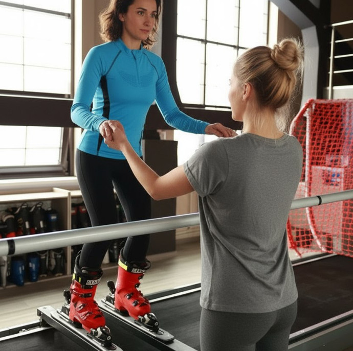 Тренажер по горным лыжам SKYTECH в Москве