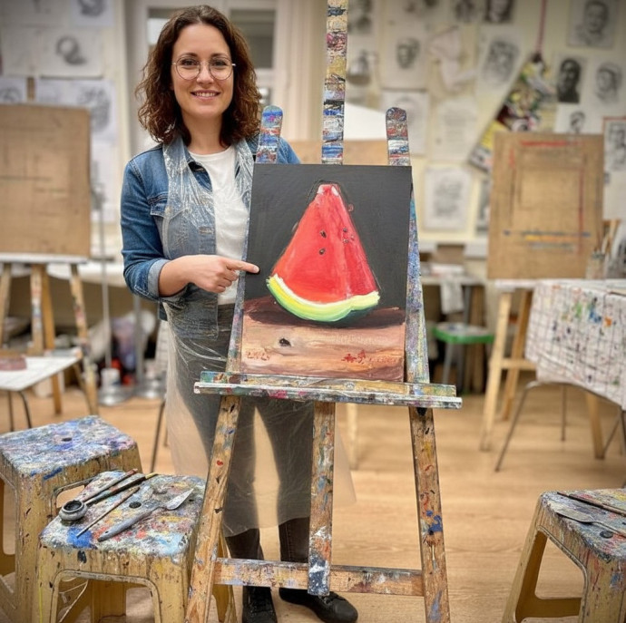 Семейный мастер-класс по рисованию в Москве