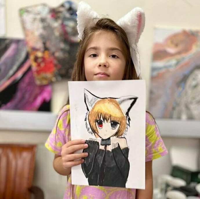 Семейный мастер-класс по рисованию в Москве