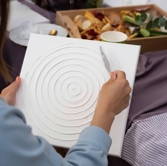 Мастер-класс Интерьерная картина фактурной пастой в Москве