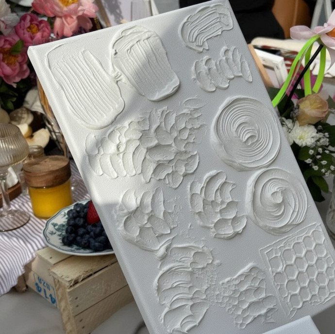 Мастер-класс Интерьерная картина фактурной пастой в Москве