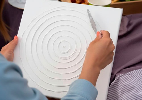 Мастер-класс Интерьерная картина фактурной пастой в Москве