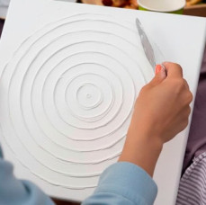 Мастер-класс Интерьерная картина фактурной пастой в Москве