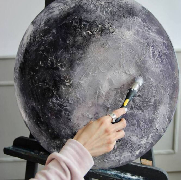 Мастер-класс Картина Луна в Москве