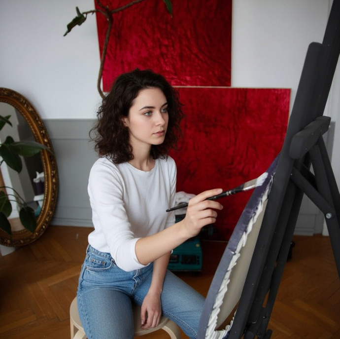 Мастер-класс Картина Луна в Москве