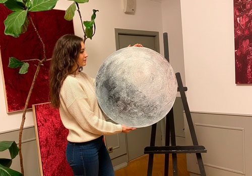 Мастер-класс Картина Луна в Москве