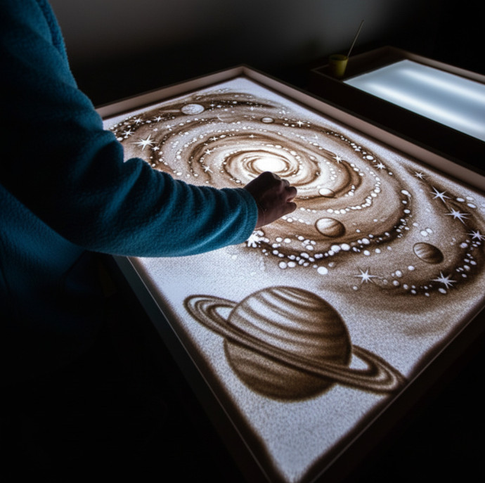 Мастер-класс рисование песком в Москве