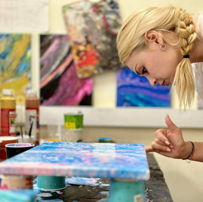 Мастер-класс по Флюид-Арт (Fluid Art) в Москве