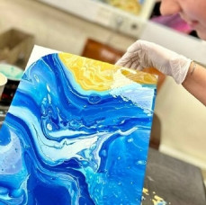 Мастер-класс по Флюид-Арт (Fluid Art) в Москве