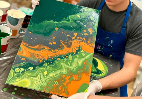 Мастер-класс по Флюид-Арт (Fluid Art) в Москве