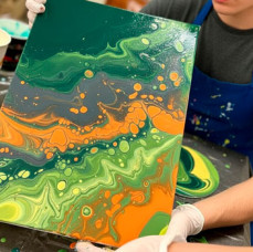 Мастер-класс по Флюид-Арт (Fluid Art) в Москве