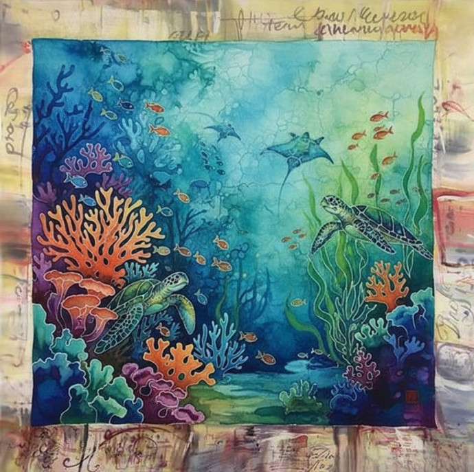 Групповой мастер-класс по батику в Москве