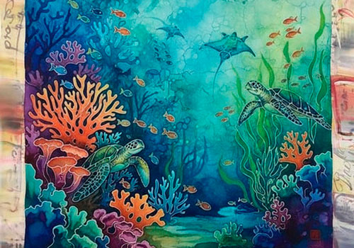 Групповой мастер-класс по батику в Москве