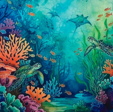 Групповой мастер-класс по батику в Москве