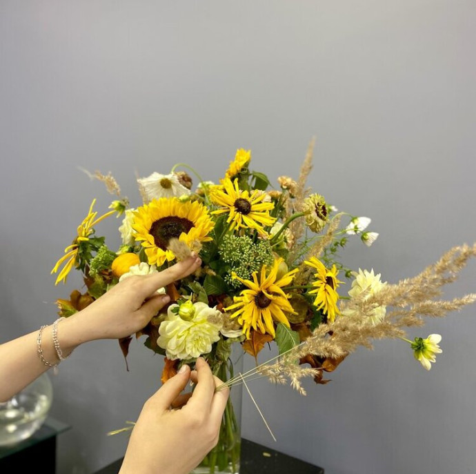 Обучающий курс Основы Европейской цветочной аранжировке в Москве