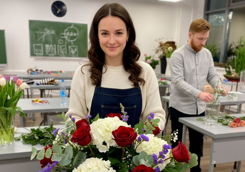 Обучающий курс Основы Европейской цветочной аранжировке в Москве