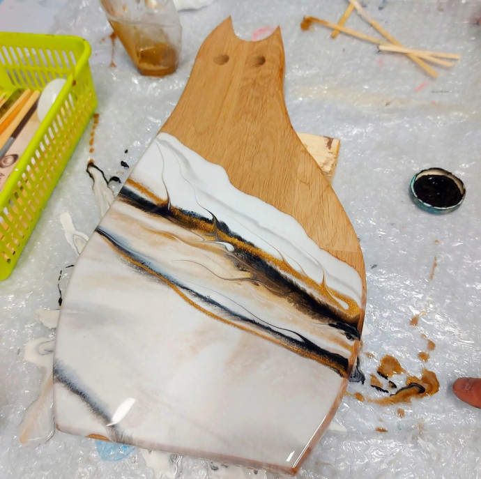 Мастер-класс в столярной мастерской Сервировочная доска в Москве