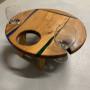 Мастер-класс Винный столик из дерева с эпоксидной смолой в Москве